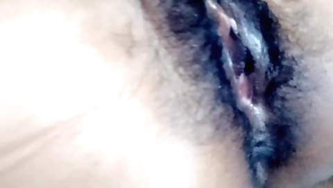 Indian amateur fuckhobby with hairy pussy on the bed