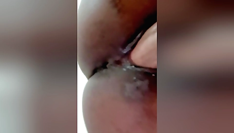 Indian teen with a shaved pussy sucks and rides a big cock