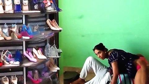 Indian teen with a big black dick enjoys sucking on her pussy