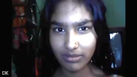 Amateur brunette fucks her pussy in her hairy hole