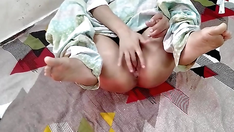 Indian stepsis with her stepson playing with her dildo