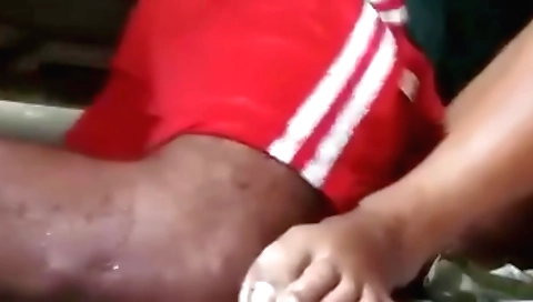 Indian teen with a great friend gives a great blowjob