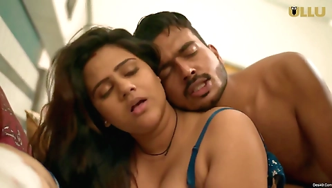 Brunette babe with black dress has made a first time video