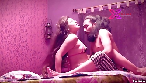 Brunette milf with a sexy body is in a horny sex video