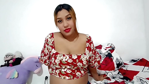 Horny indian brunette slut in red bikini 1990s movie