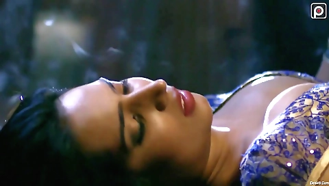 Busty brunette with a sexy outfit 100% gives the best impression