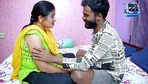 Horny brunette 18+ milf enjoys hot romantic threesome pov