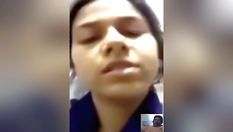 Sexy amateur brunette shows off her big tits on webcam