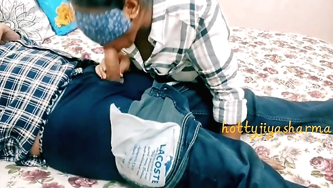 Indian woman and her boyfriend in a naked house scene