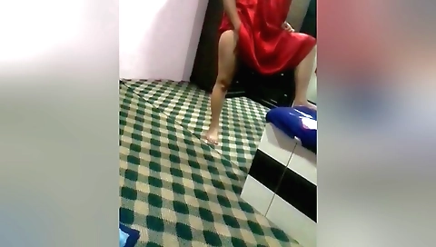 Big boobed amateur brunette with a large cock video