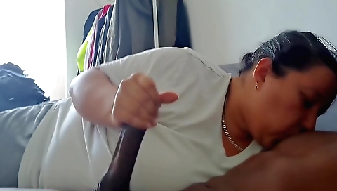 Mature with a big cock gets her ass licked and fucked