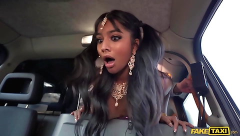 Indian hottie with a tattooed body takes part in a scene