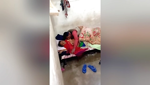 Indian brunette in a dress riding bike and fucking