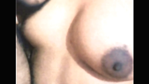 Amateur brunette with big tits is doing a hot action