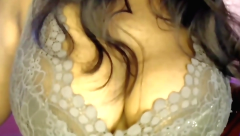 Sexy brunette girl showing off her natural boobs 0497