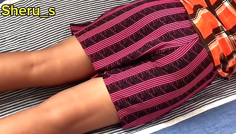 Indian milf with big tits and a fat ass is humping