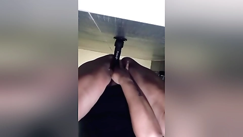 Indian solo girl with a beautiful face is doing masturbation