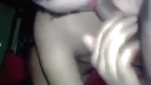 Brunette wife gives to her hubby with her big dick