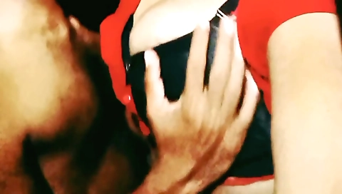 A brunette gets a blowjob and a handjob after the hot sex