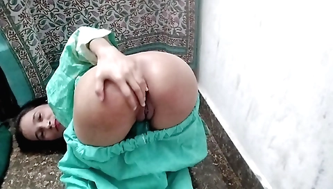 Indian solo video with a beautiful teen girl with small tits