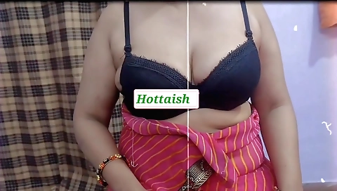 Indian woman with big boobs in a bikini is getting fucked