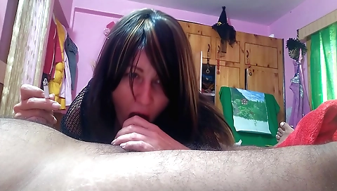 Indian webcam sex scene with her natural boobs and hairy cock