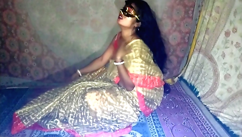 Amateur indian girl- pat a is dancing in the village