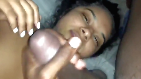 Indian girl with big ass sucking a bbc by deep throat