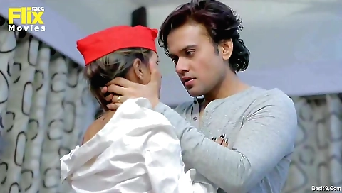 Brunette babe with a nice face and nice tits is getting fucked