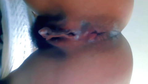 Horny slut makes fat dude cum her hussy with creamy cream