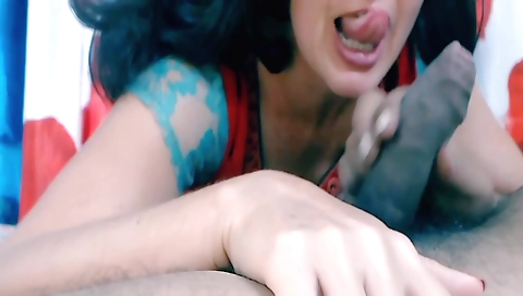 Indian brunette takes a big dick and fucks it hard