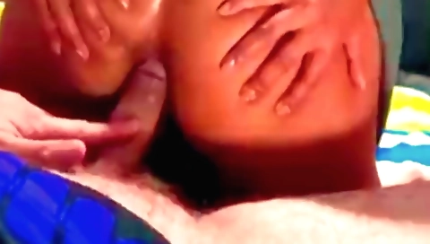 Indian brunette with tight butt drilled with spoon and sticks