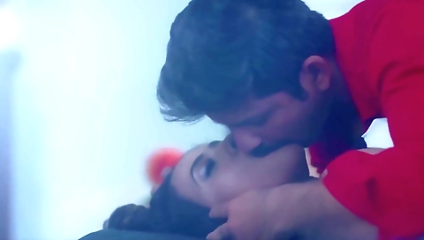 Brunette with small booty is giving a foot fetish to her boyfriend