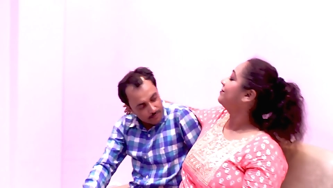 Indian woman with large tits fucked in her tight cunt