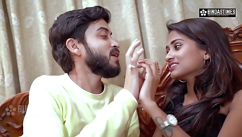 Hot brunette enjoys threesomes with her two brothers