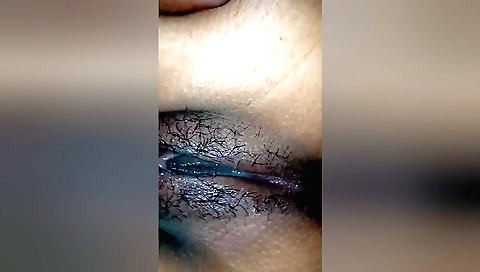 Indian chick with a hairy pussy gets fucked in a hardcore way