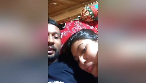 Amateur brunette with a shaved pussy and sexy dress