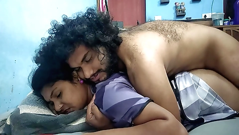 Mallu Stepmom Nighty Blow Job And Hot Sex With Stepson