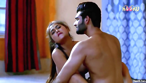 Buxom brunette babe gives a great blowjob to her husband