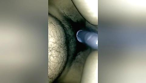 Indian babe in red dress shows her hairy body and enjoys a blowjob