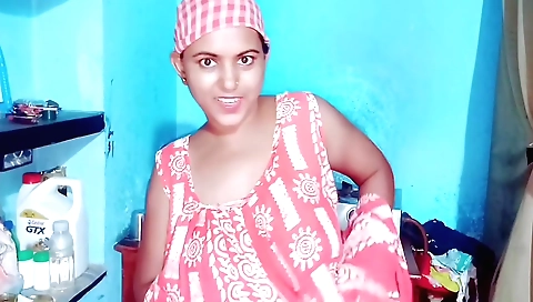 Indian solo female in sexy lingerie shows her body