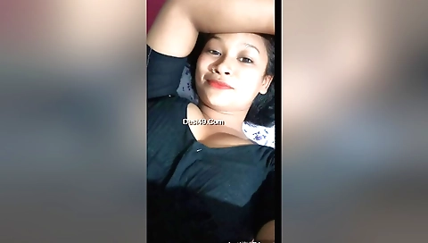 Busty amateur brunette showing off her ass on web camera