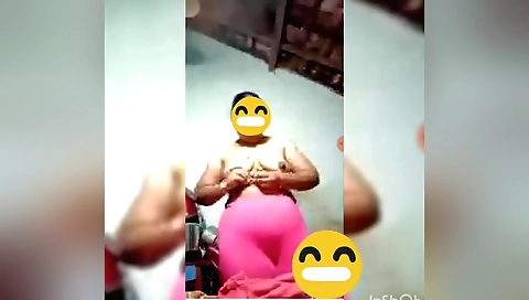 Today Exclusive- Desi Telugu Bhabhi Showing Her Big Boobs