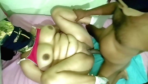 Busty indian babe 18+ fucks her stepdad's dad on web cam