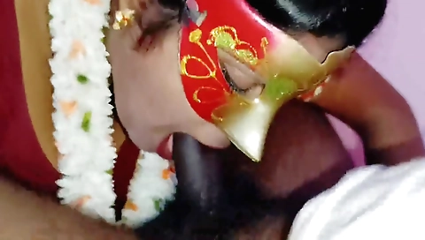 Indian stepmom with a large booty taking his hard dick